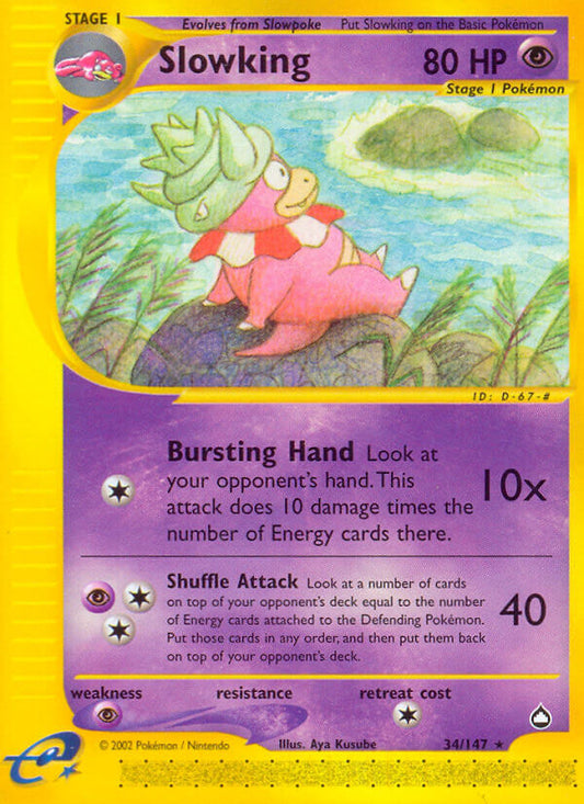 Slowking | Aquapolis | E-Card | 34/147 | New Mint | Rare