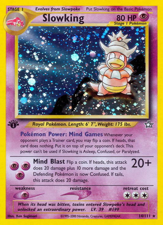 Slowking | Neo Genesis | Neo | 14/111 | New Mint | Rare Holo
