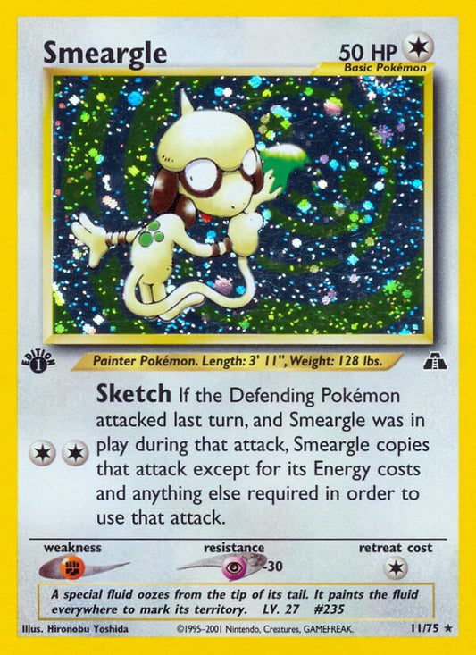 Smeargle | Neo Discovery | Neo | 11/75 | New Mint | Rare Holo