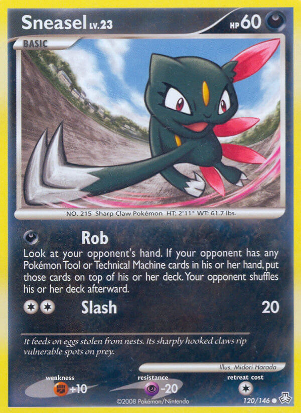 Sneasel | Legends Awakened | Diamond & Pearl | 120/146 | New Mint | Common