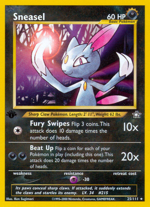 Sneasel | Neo Genesis | Neo | 25/111 | New Mint | Rare