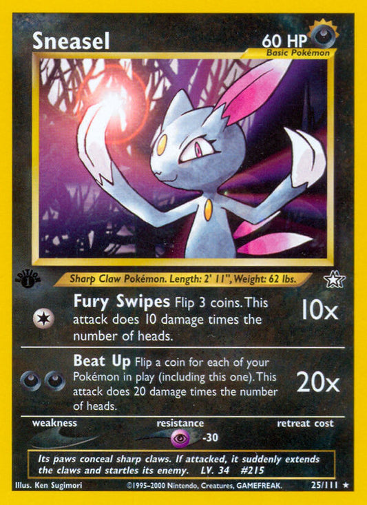 Sneasel | Neo Genesis | Neo | 25/111 | New Mint | Rare