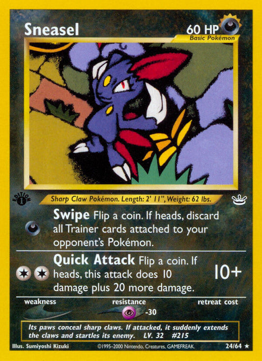 Sneasel | Neo Revelation | Neo | 24/64 | New Mint | Rare