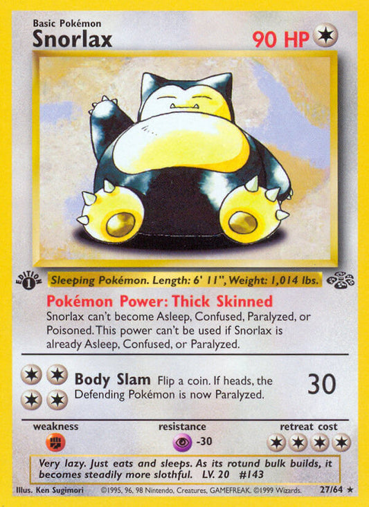 Snorlax | Jungle | Classic | 27/64 | New Mint | Rare