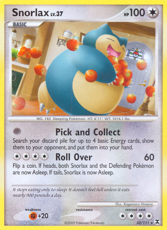 Snorlax | Rising Rivals | Platinum | 33/111 | New Mint | Rare