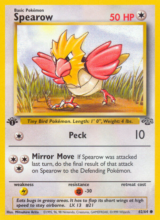 Spearow | Jungle | Classic | 62/64 | New Mint | Common