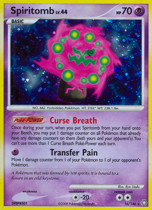 Spiritomb | Legends Awakened | Diamond & Pearl | 16/146 | New Mint | Rare Holo