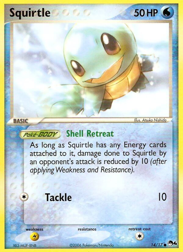 Squirtle | POP Series 4 | EX | 14/17 | New Mint | Common
