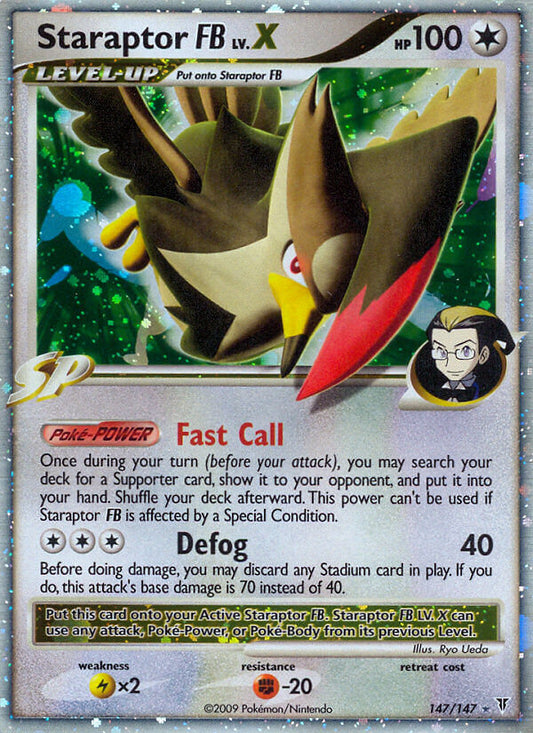 Staraptor FB LV.X | Supreme Victors | Platinum | 147/147 | New Mint | Rare Holo LV.X