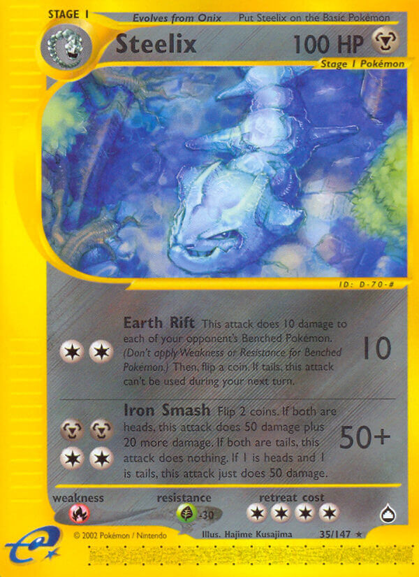 Steelix | Aquapolis | E-Card | 35/147 | New Mint | Rare