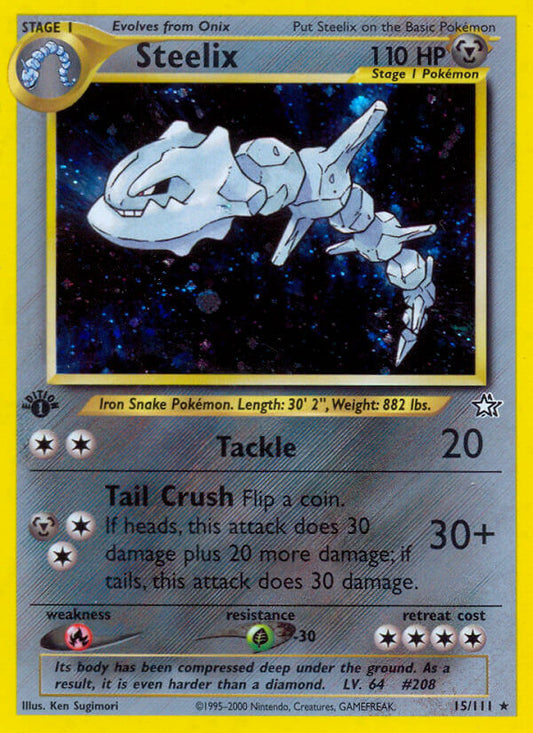 Steelix | Neo Genesis | Neo | 15/111 | New Mint | Rare Holo