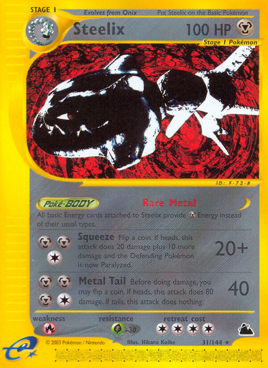 Steelix | Skyridge | E-Card | 31/144 | New Mint | Rare