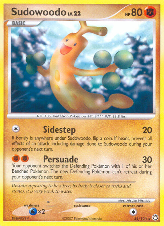 Sudowoodo | Mysterious Treasures | Diamond & Pearl | 35/123 | New Mint | Rare