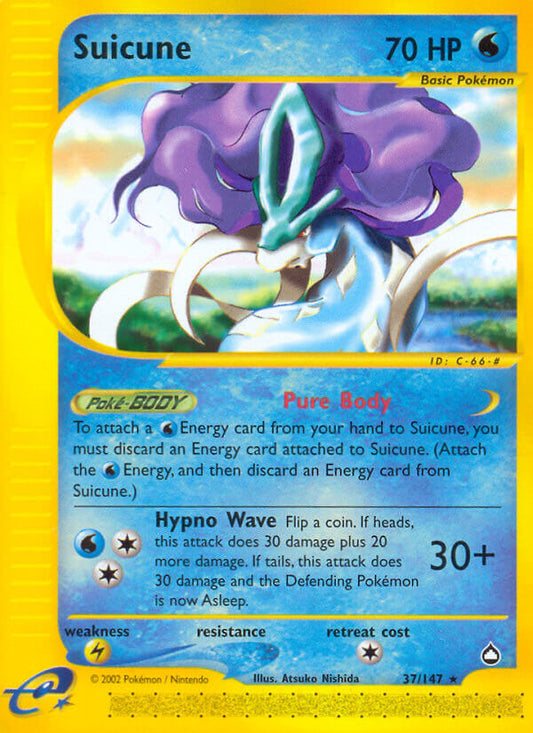 Suicune | Aquapolis | E-Card | 37/147 | New Mint | Rare