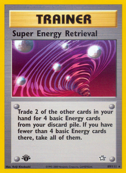 Super Energy Retrieval | Neo Genesis | Neo | 89/111 | New Mint | Rare