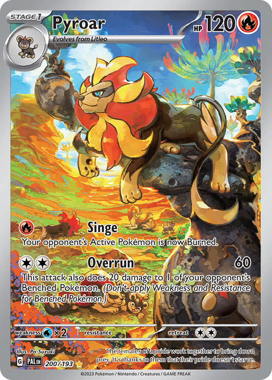 Pyroar | Paldea Evolved | Scarlet & Violet | 200/193 | New Mint | Illustration Rare