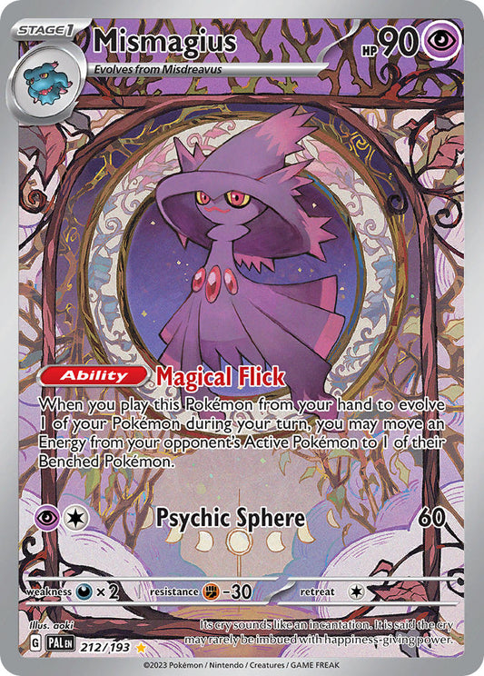 Mismagius | Paldea Evolved | Scarlet & Violet | 212/193 | New Mint | Illustration Rare