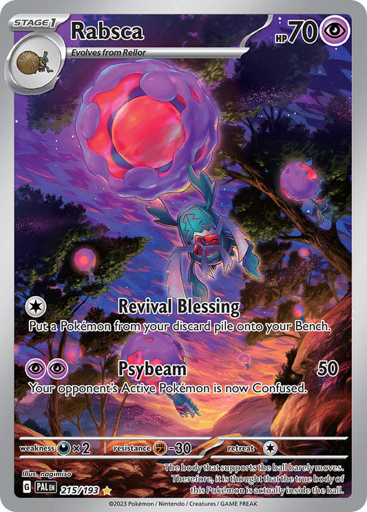 Rabsca | Paldea Evolved | Scarlet & Violet | 215/193 | New Mint | Illustration Rare