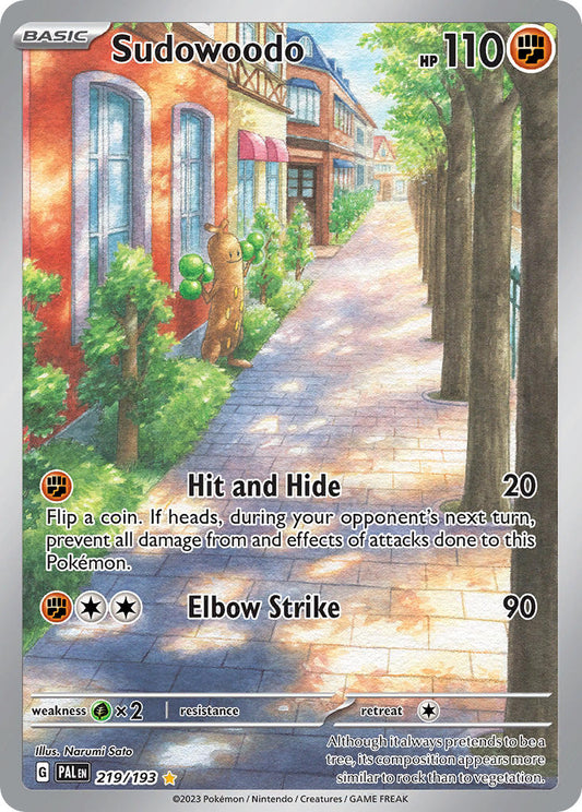 Sudowoodo | Paldea Evolved | Scarlet & Violet | 219/193 | New Mint | Illustration Rare