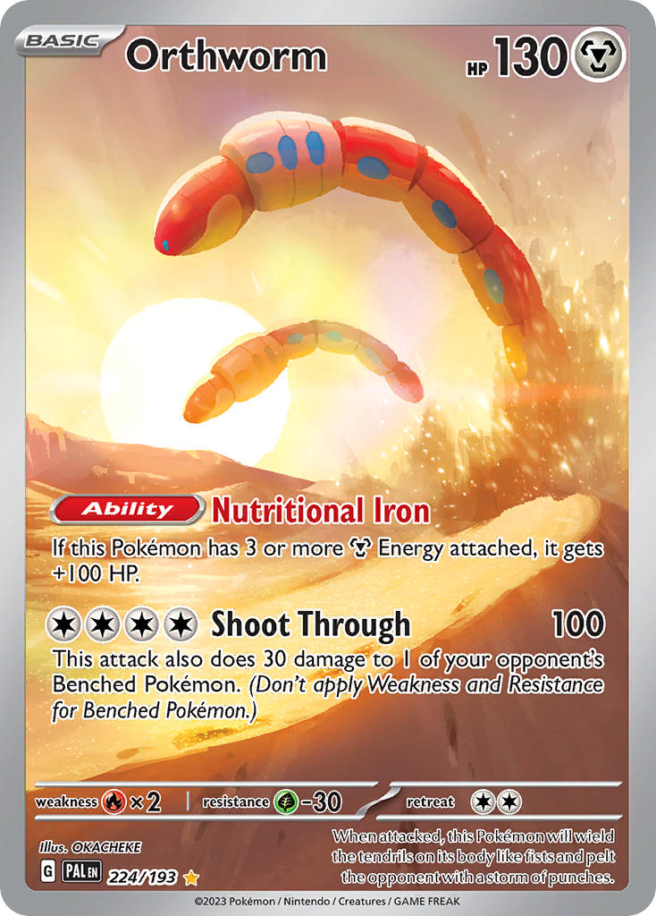 Orthworm | Paldea Evolved | Scarlet & Violet | 224/193 | New Mint | Illustration Rare