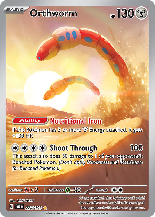 Orthworm | Paldea Evolved | Scarlet & Violet | 224/193 | New Mint | Illustration Rare