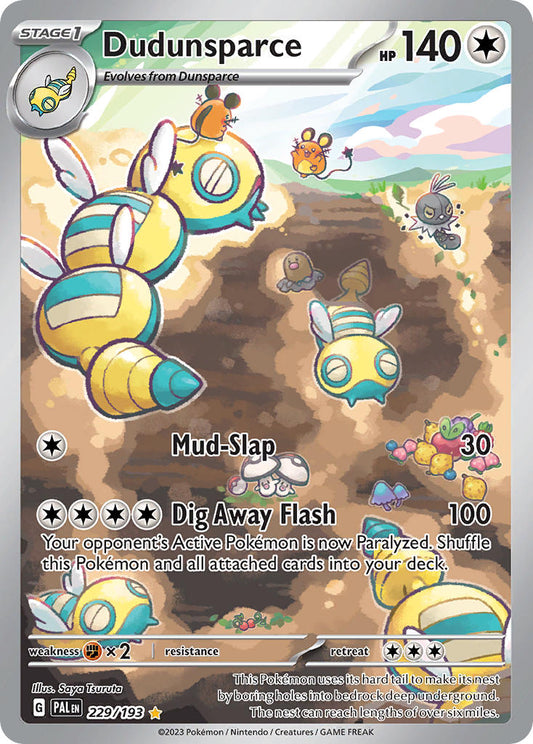 Dudunsparce | Paldea Evolved | Scarlet & Violet | 229/193 | New Mint | Illustration Rare