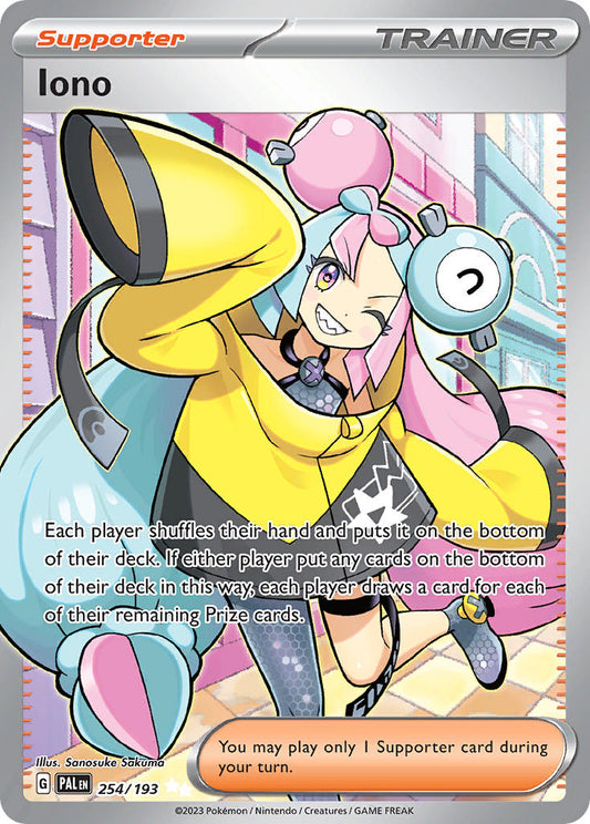 Iono | Paldea Evolved | Scarlet & Violet | 254/193 | New Mint | Ultra Rare