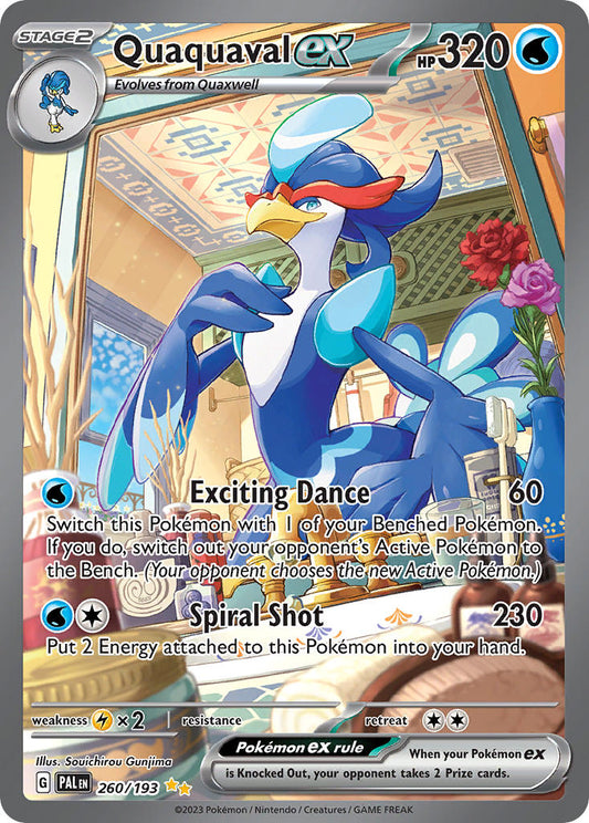 Quaquaval ex | Paldea Evolved | Scarlet & Violet | 260/193 | New Mint | Special Illustration Rare
