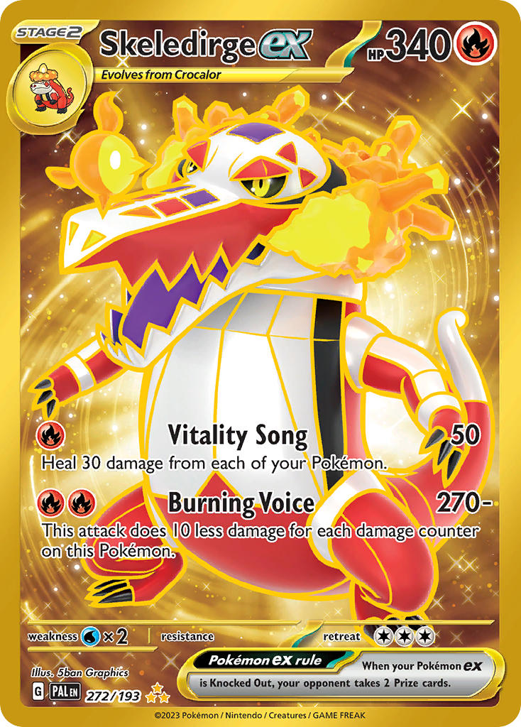 Skeledirge ex | Paldea Evolved | Scarlet & Violet | 272/193 | New Mint | Hyper Rare