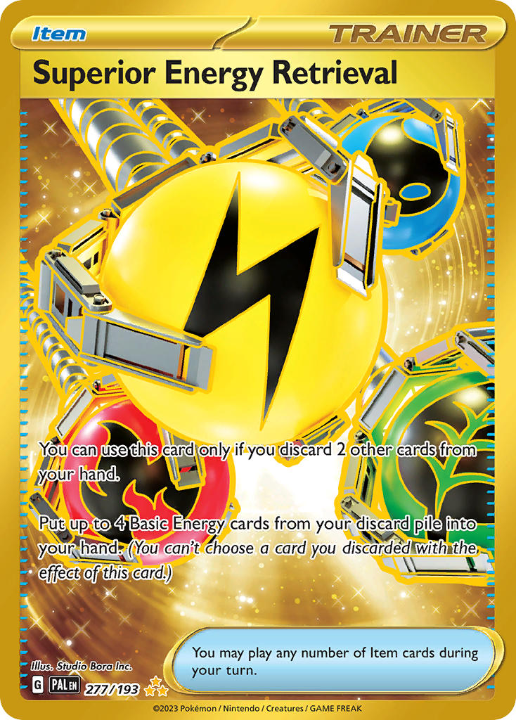 Superior Energy Retrieval | Paldea Evolved | Scarlet & Violet | 277/193 | New Mint | Hyper Rare