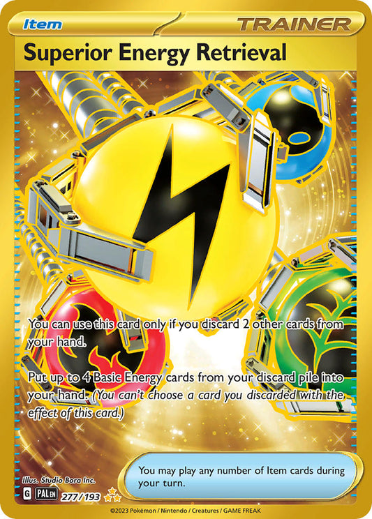 Superior Energy Retrieval | Paldea Evolved | Scarlet & Violet | 277/193 | New Mint | Hyper Rare
