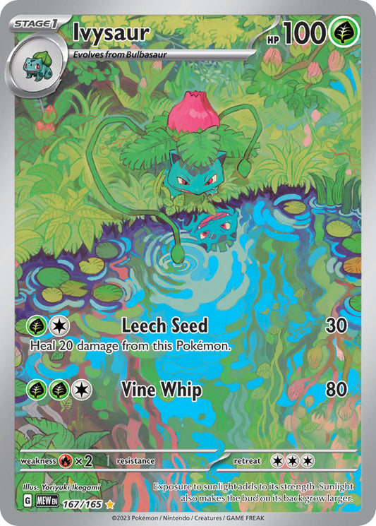 Ivysaur | 151 | Scarlet & Violet | 167/165 | New Mint | Illustration Rare