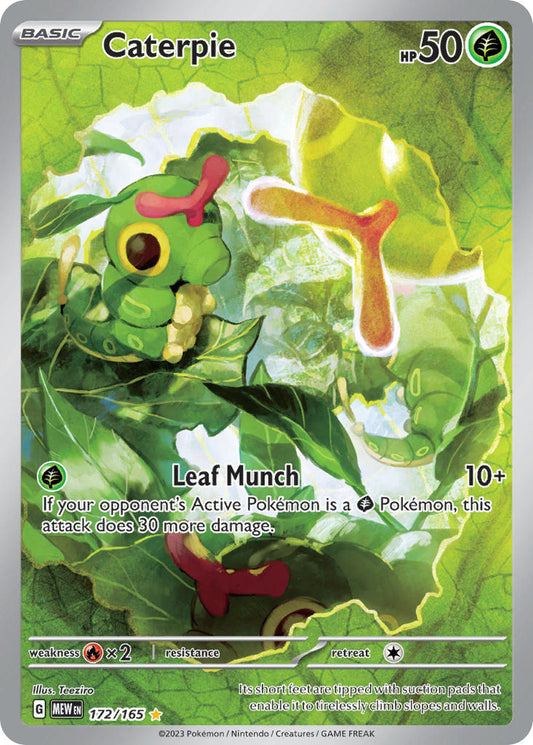 Caterpie | 151 | Scarlet & Violet | 172/165 | New Mint | Illustration Rare