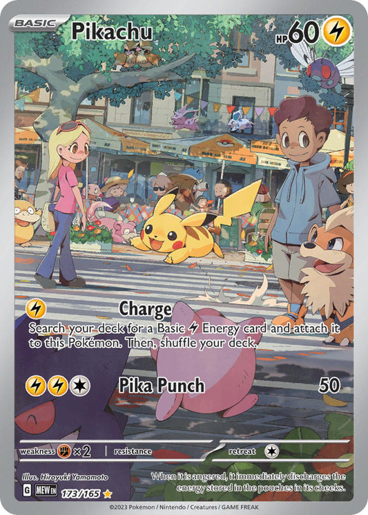 Pikachu | 151 | Scarlet & Violet | 173/165 | New Mint | Illustration Rare