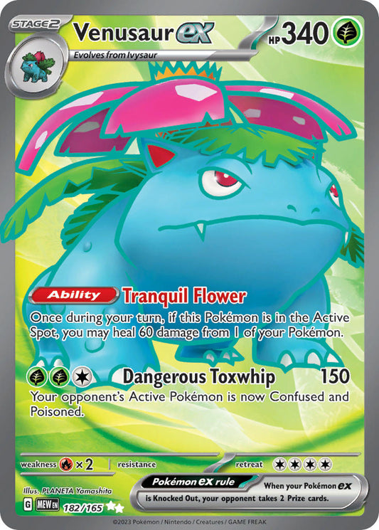 Venusaur ex | 151 | Scarlet & Violet | 182/165 | New Mint | Ultra Rare