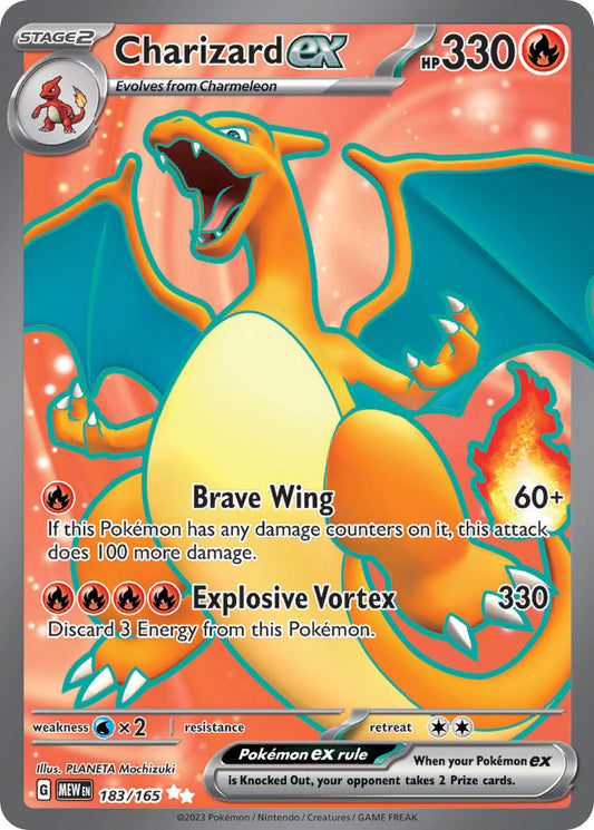 Charizard ex | 151 | Scarlet & Violet | 183/165 | New Mint | Ultra Rare