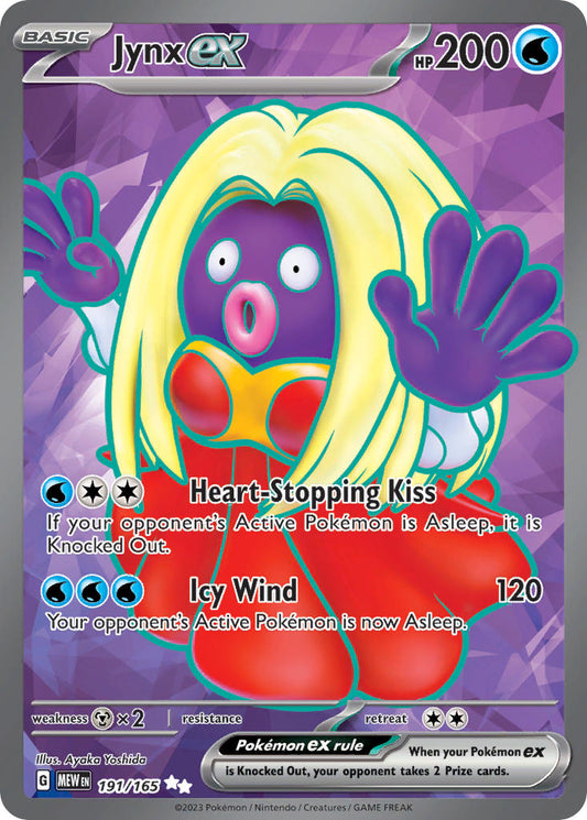 Jynx ex | 151 | Scarlet & Violet | 191/165 | New Mint | Ultra Rare