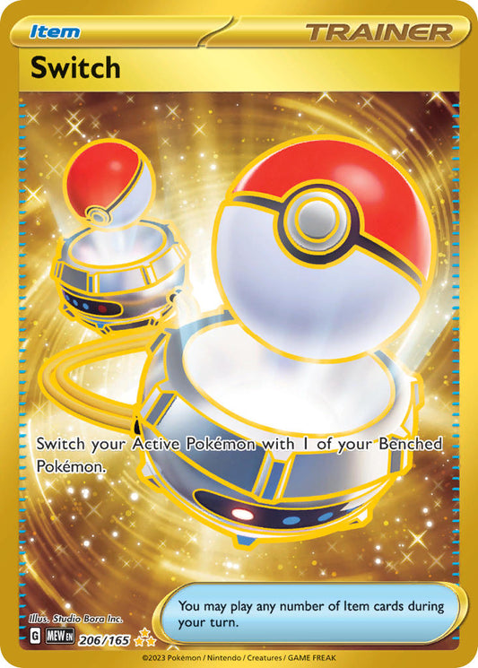 Switch | 151 | Scarlet & Violet | 206/165 | New Mint | Hyper Rare