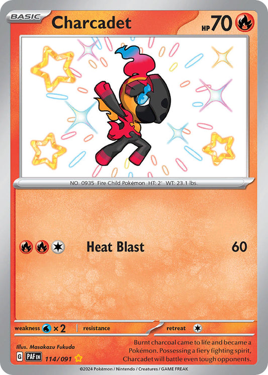 Charcadet | Paldean Fates | Scarlet & Violet | 114/91 | New Mint | Shiny Rare