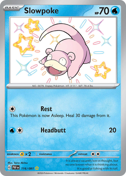 Slowpoke | Paldean Fates | Scarlet & Violet | 116/91 | New Mint | Shiny Rare