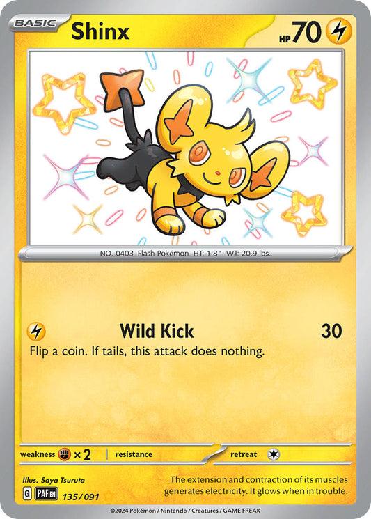 Shinx | Paldean Fates | Scarlet & Violet | 135/91 | New Mint | Shiny Rare