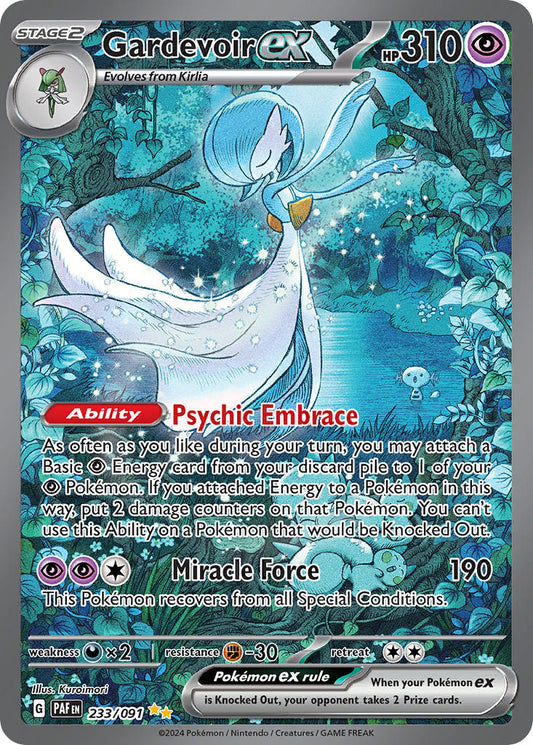 Gardevoir ex | Paldean Fates | Scarlet & Violet | 233/91 | New Mint | Special Illustration Rare