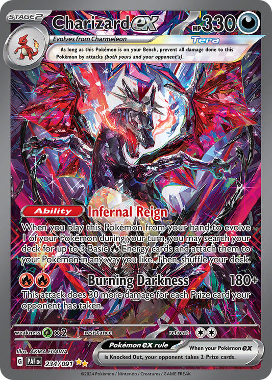 Charizard ex | Paldean Fates | Scarlet & Violet | 234/91 | New Mint | Special Illustration Rare