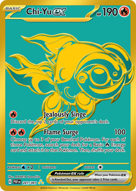 Chi-Yu ex | Paldean Fates | Scarlet & Violet | 241/91 | New Mint | Hyper Rare
