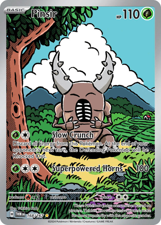 Pinsir | Twilight Masquerade | Scarlet & Violet | 168/167 | New Mint | Illustration Rare