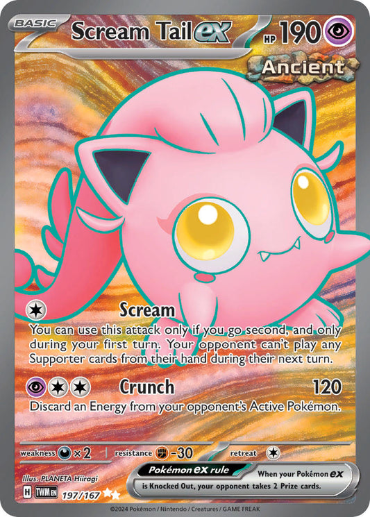 Scream Tail ex | Twilight Masquerade | Scarlet & Violet | 197/167 | New Mint | Ultra Rare
