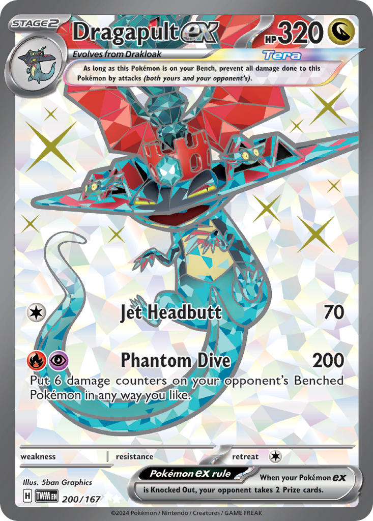 Dragapult ex | Twilight Masquerade | Scarlet & Violet | 200/167 | New Mint | Ultra Rare