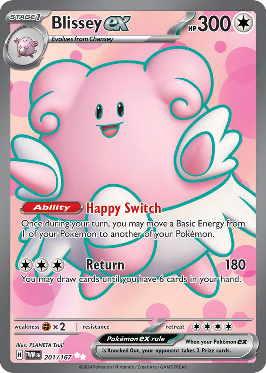 Blissey ex | Twilight Masquerade | Scarlet & Violet | 201/167 | New Mint | Ultra Rare