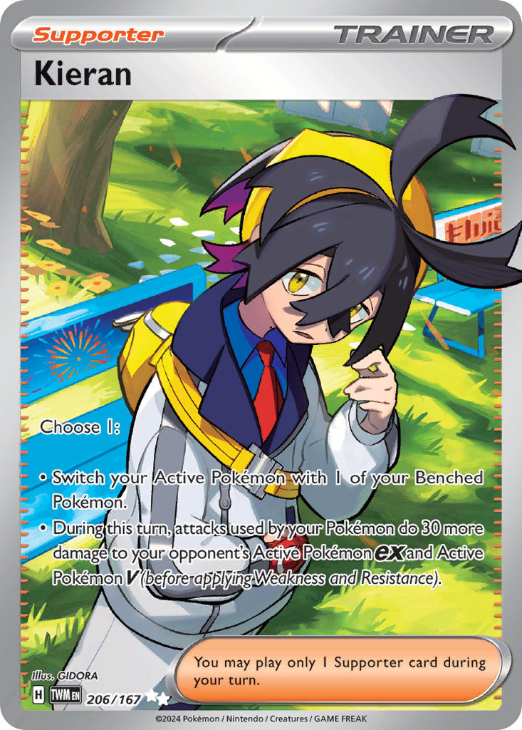 Kieran | Twilight Masquerade | Scarlet & Violet | 206/167 | New Mint | Ultra Rare