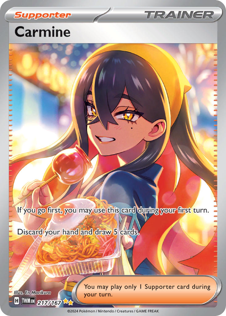 Carmine | Twilight Masquerade | Scarlet & Violet | 217/167 | New Mint | Special Illustration Rare